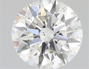 Picture of Natural Diamond 0.52 Carats, Round with Excellent Cut, J Color, SI1 Clarity and Certified by GIA