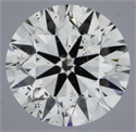 Natural Diamond 0.58 Carats, Round with Very Good Cut, J Color, SI2 Clarity and Certified by GIA