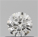 Natural Diamond 0.40 Carats, Round with Excellent Cut, I Color, VS2 Clarity and Certified by GIA