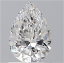 Natural Diamond 0.70 Carats, Pear with  Cut, E Color, VS1 Clarity and Certified by GIA