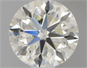 Natural Diamond 0.50 Carats, Round with Very Good Cut, J Color, VVS1 Clarity and Certified by IGI