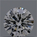 Natural Diamond 0.42 Carats, Round with Excellent Cut, F Color, IF Clarity and Certified by GIA