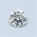 Natural Diamond 0.50 Carats, Round with Very Good Cut, K Color, SI2 Clarity and Certified by GIA