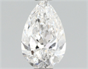 Natural Diamond 0.71 Carats, Pear with  Cut, E Color, VVS1 Clarity and Certified by GIA