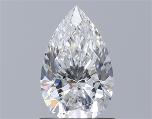 Picture of Natural Diamond 1.06 Carats, Pear with  Cut, E Color, VS2 Clarity and Certified by GIA