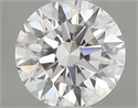 Natural Diamond 0.40 Carats, Round with Excellent Cut, H Color, VVS1 Clarity and Certified by GIA