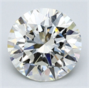 Natural Diamond 2.16 Carats, Round with Excellent Cut, J Color, VS1 Clarity and Certified by GIA