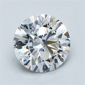 Picture of Natural Diamond 2.01 Carats, Round with Excellent Cut, G Color, VS2 Clarity and Certified by GIA