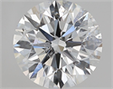 Natural Diamond 1.51 Carats, Round with Excellent Cut, D Color, SI2 Clarity and Certified by GIA