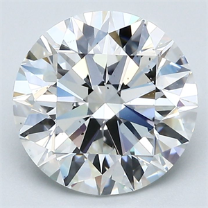 Picture of Natural Diamond 3.01 Carats, Round with Excellent Cut, F Color, VS2 Clarity and Certified by GIA