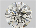 Natural Diamond 0.59 Carats, Round with Excellent Cut, J Color, VVS1 Clarity and Certified by IGI