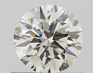 Picture of Natural Diamond 0.59 Carats, Round with Excellent Cut, J Color, VVS1 Clarity and Certified by IGI