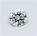 Natural Diamond 0.49 Carats, Round with Very Good Cut, K Color, VS2 Clarity and Certified by GIA