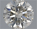 Natural Diamond 0.41 Carats, Round with Excellent Cut, J Color, VS1 Clarity and Certified by IGI