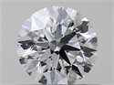 Natural Diamond 0.41 Carats, Round with Excellent Cut, G Color, VS2 Clarity and Certified by GIA