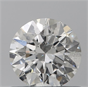 Natural Diamond 0.60 Carats, Round with Excellent Cut, F Color, I1 Clarity and Certified by IGI