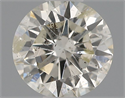 Natural Diamond 0.43 Carats, Round with Excellent Cut, J Color, SI2 Clarity and Certified by IGI