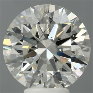 Picture of Natural Diamond 5.51 Carats, Round with Excellent Cut, K Color, SI2 Clarity and Certified by GIA