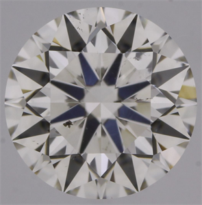 Picture of Natural Diamond 0.53 Carats, Round with Excellent Cut, J Color, SI1 Clarity and Certified by GIA