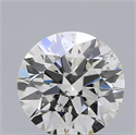 Natural Diamond 0.40 Carats, Round with Excellent Cut, G Color, SI1 Clarity and Certified by IGI