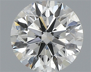 Picture of Natural Diamond 0.52 Carats, Round with Excellent Cut, I Color, SI1 Clarity and Certified by GIA