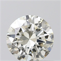 Natural Diamond 0.50 Carats, Round with Very Good Cut, J Color, VS2 Clarity and Certified by IGI