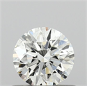 Natural Diamond 0.50 Carats, Round with Very Good Cut, I Color, I1 Clarity and Certified by GIA