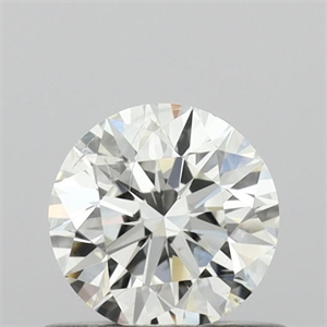 Picture of Natural Diamond 0.50 Carats, Round with Very Good Cut, I Color, I1 Clarity and Certified by GIA