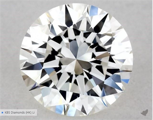 Picture of Natural Diamond 0.43 Carats, Round with Excellent Cut, H Color, VVS1 Clarity and Certified by GIA