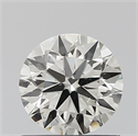 Natural Diamond 0.71 Carats, Round with Excellent Cut, J Color, SI1 Clarity and Certified by IGI