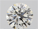 Natural Diamond 0.40 Carats, Round with Excellent Cut, J Color, VS1 Clarity and Certified by GIA