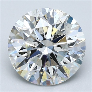 Picture of Natural Diamond 2.30 Carats, Round with Excellent Cut, G Color, SI2 Clarity and Certified by GIA