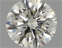 Natural Diamond 0.54 Carats, Round with Excellent Cut, I Color, SI1 Clarity and Certified by IGI