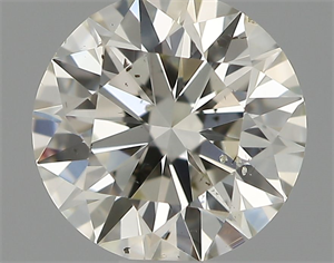 Picture of Natural Diamond 0.54 Carats, Round with Excellent Cut, I Color, SI1 Clarity and Certified by IGI