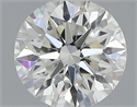 Natural Diamond 0.40 Carats, Round with Excellent Cut, J Color, VS2 Clarity and Certified by GIA