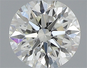 Picture of Natural Diamond 0.40 Carats, Round with Excellent Cut, J Color, VS2 Clarity and Certified by GIA