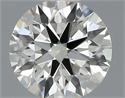 Natural Diamond 0.45 Carats, Round with Excellent Cut, J Color, VS2 Clarity and Certified by GIA