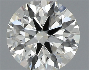 Picture of Natural Diamond 0.45 Carats, Round with Excellent Cut, J Color, VS2 Clarity and Certified by GIA