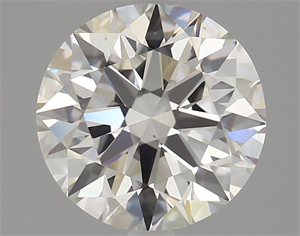 Picture of Natural Diamond 2.11 Carats, Round with Excellent Cut, H Color, VS2 Clarity and Certified by GIA