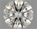 Natural Diamond 0.40 Carats, Round with Excellent Cut, H Color, VS2 Clarity and Certified by IGI