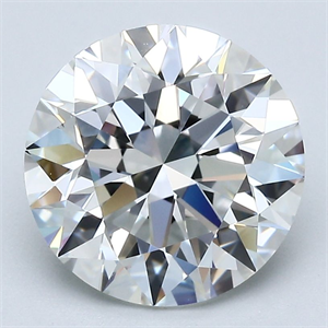 Picture of Natural Diamond 3.45 Carats, Round with Excellent Cut, G Color, VVS1 Clarity and Certified by GIA