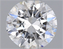 Natural Diamond 0.40 Carats, Round with Very Good Cut, F Color, VVS1 Clarity and Certified by GIA