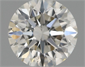 Natural Diamond 0.50 Carats, Round with Excellent Cut, H Color, SI1 Clarity and Certified by IGI