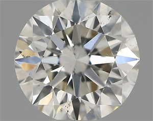 Picture of Natural Diamond 0.50 Carats, Round with Excellent Cut, H Color, SI1 Clarity and Certified by IGI