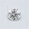 Natural Diamond 0.40 Carats, Round with Very Good Cut, H Color, I1 Clarity and Certified by GIA