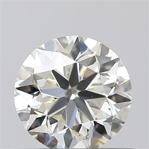 Picture of Natural Diamond 0.50 Carats, Round with Very Good Cut, J Color, VVS1 Clarity and Certified by GIA