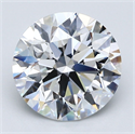 Natural Diamond 3.51 Carats, Round with Excellent Cut, D Color, VVS1 Clarity and Certified by GIA