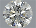 Natural Diamond 0.50 Carats, Round with Excellent Cut, J Color, VS1 Clarity and Certified by IGI