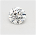 Natural Diamond 2.51 Carats, Round with Excellent Cut, J Color, SI1 Clarity and Certified by GIA