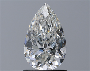 Picture of Natural Diamond 1.20 Carats, Pear with  Cut, H Color, SI2 Clarity and Certified by GIA